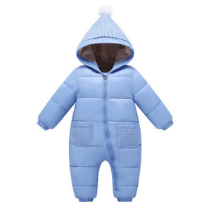 Warm Padded Brushed Hooded Jumpsuit, zoerea.com