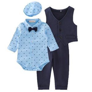 Infant Baby Toddler Boys Clothes Gentleman Vest Suit Outfit Set, zoerea.com
