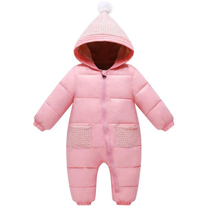 Warm Padded Brushed Hooded Jumpsuit, zoerea.com