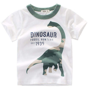 Dinosaur Print Short-sleeve T-shirt, zoerea.com