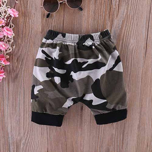 King Print Tee, Camouflage Shorts Set, zoerea.com