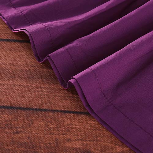 Buttons Front Flounce-Sleeve Solid Dress, zoerea.com