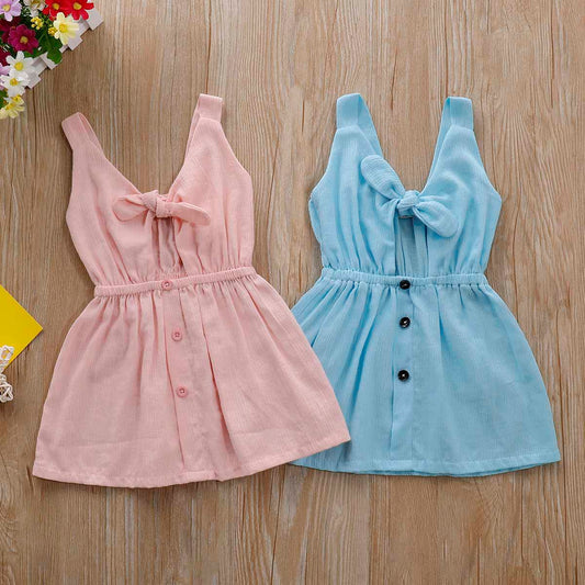 Solid Sleeveless V Neck Dress, zoerea.com