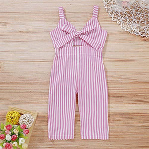 One Piece Bowknot Decor Suspender Pants, zoerea.com