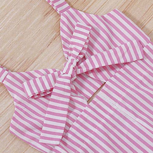 One Piece Bowknot Decor Suspender Pants, zoerea.com