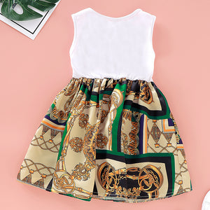 Baby Girls' Basic / Street Chic Sleeveless Knee Length Cotton Dress, zoerea.com