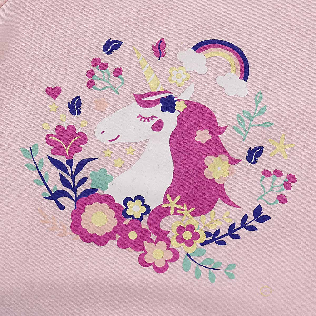 Pretty Unicorn Design Top And Cake Skirt Set, zoerea.com