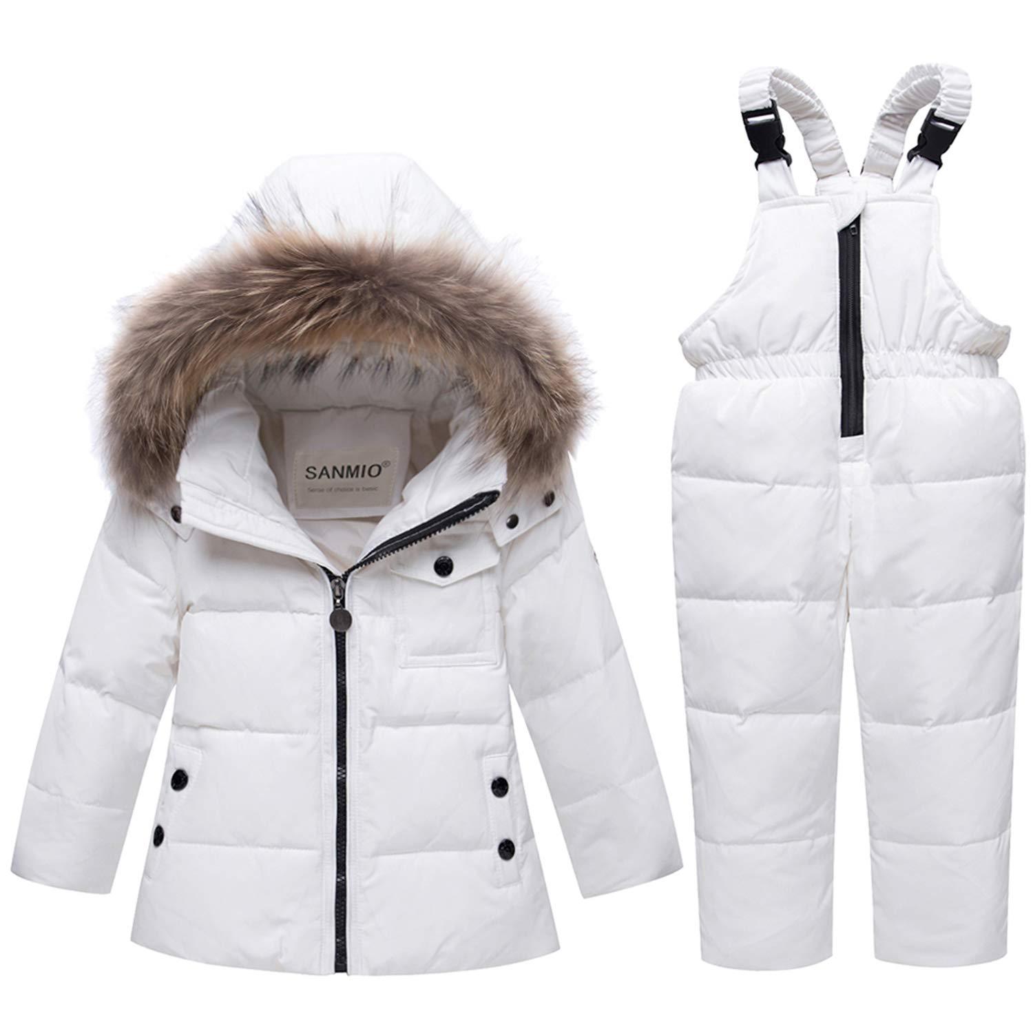 Stylish Hooded Coat And Bib Pants Set, zoerea.com
