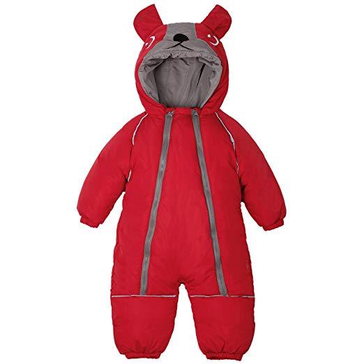 Warm Rabbit Ears Hooded Footed Jumpsuit, zoerea.com
