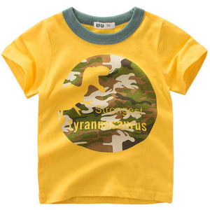 Dinosaur Print Short-sleeve T-shirt, zoerea.com