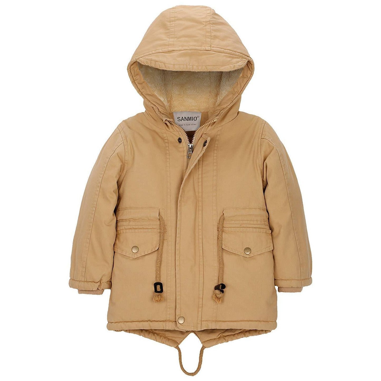 Comfy Long-sleeve Hooded Winter Coat, zoerea.com