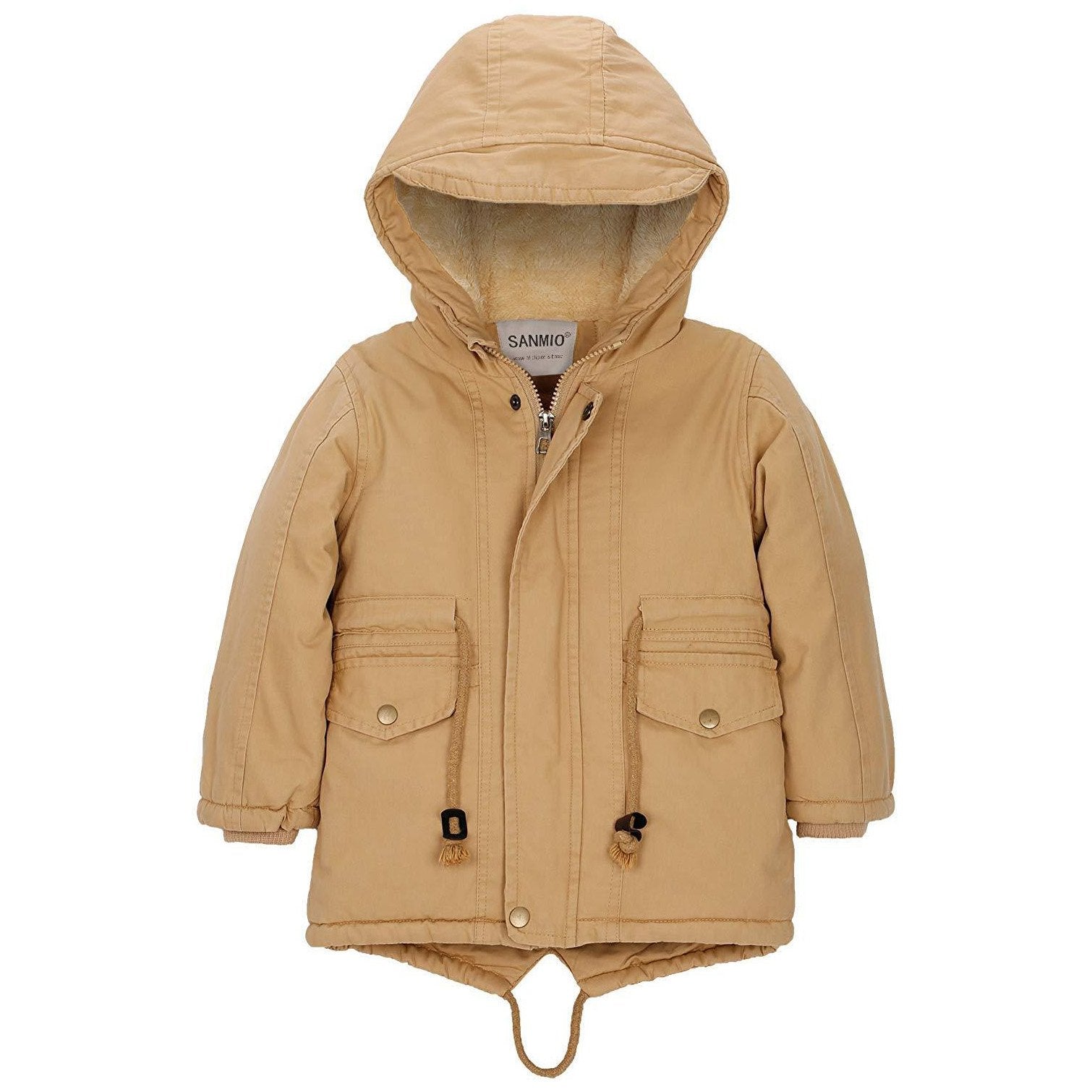 Comfy Long-sleeve Hooded Winter Coat, zoerea.com