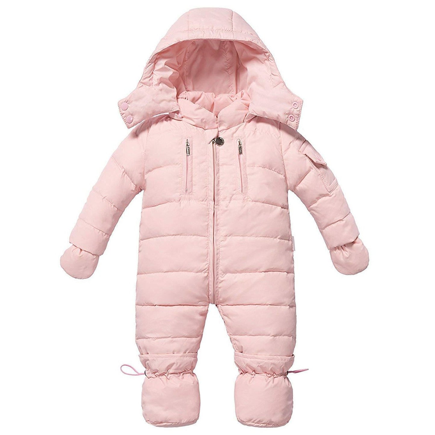 Warm Long-sleeve Hooded Footed Romper, zoerea.com