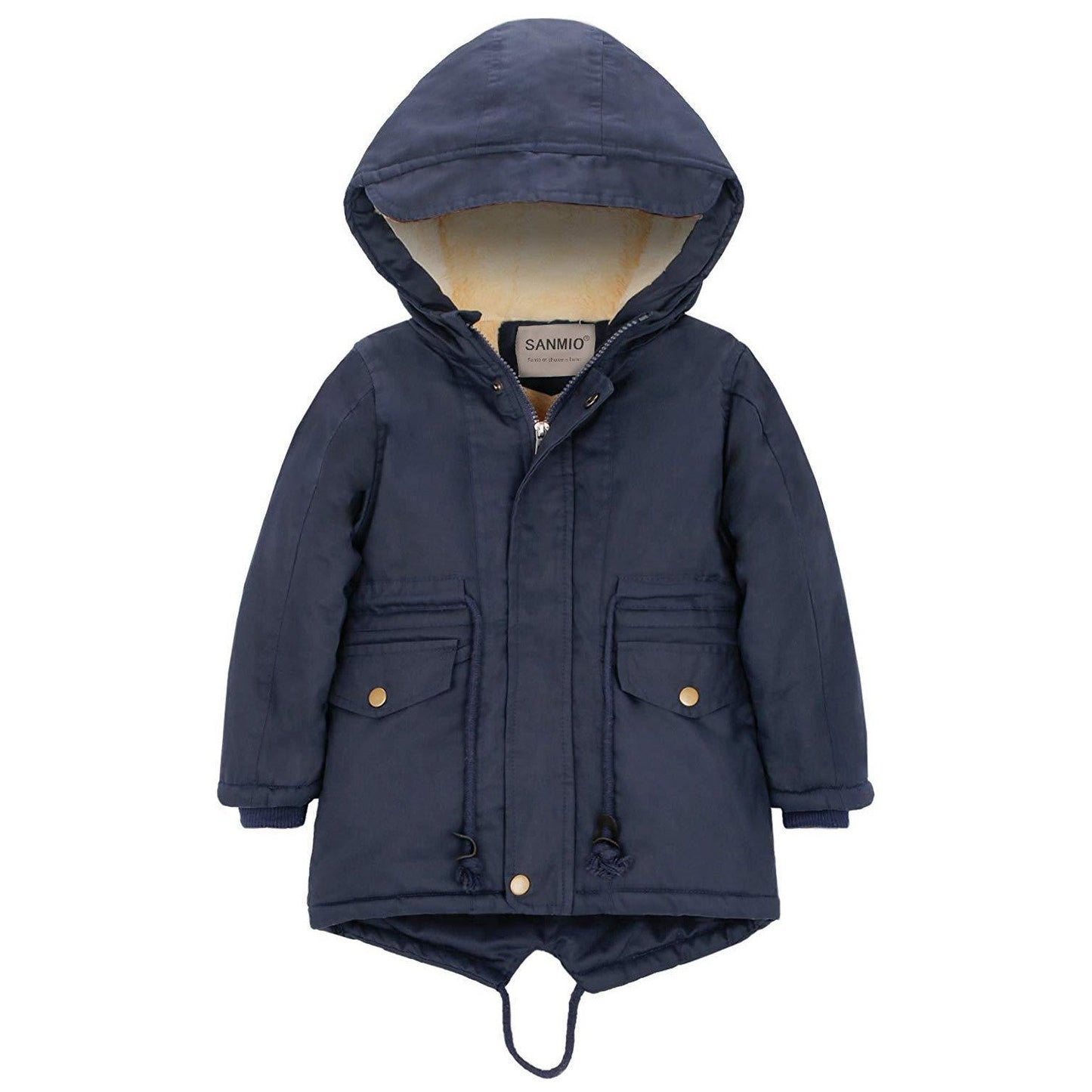 Comfy Long-sleeve Hooded Winter Coat, zoerea.com