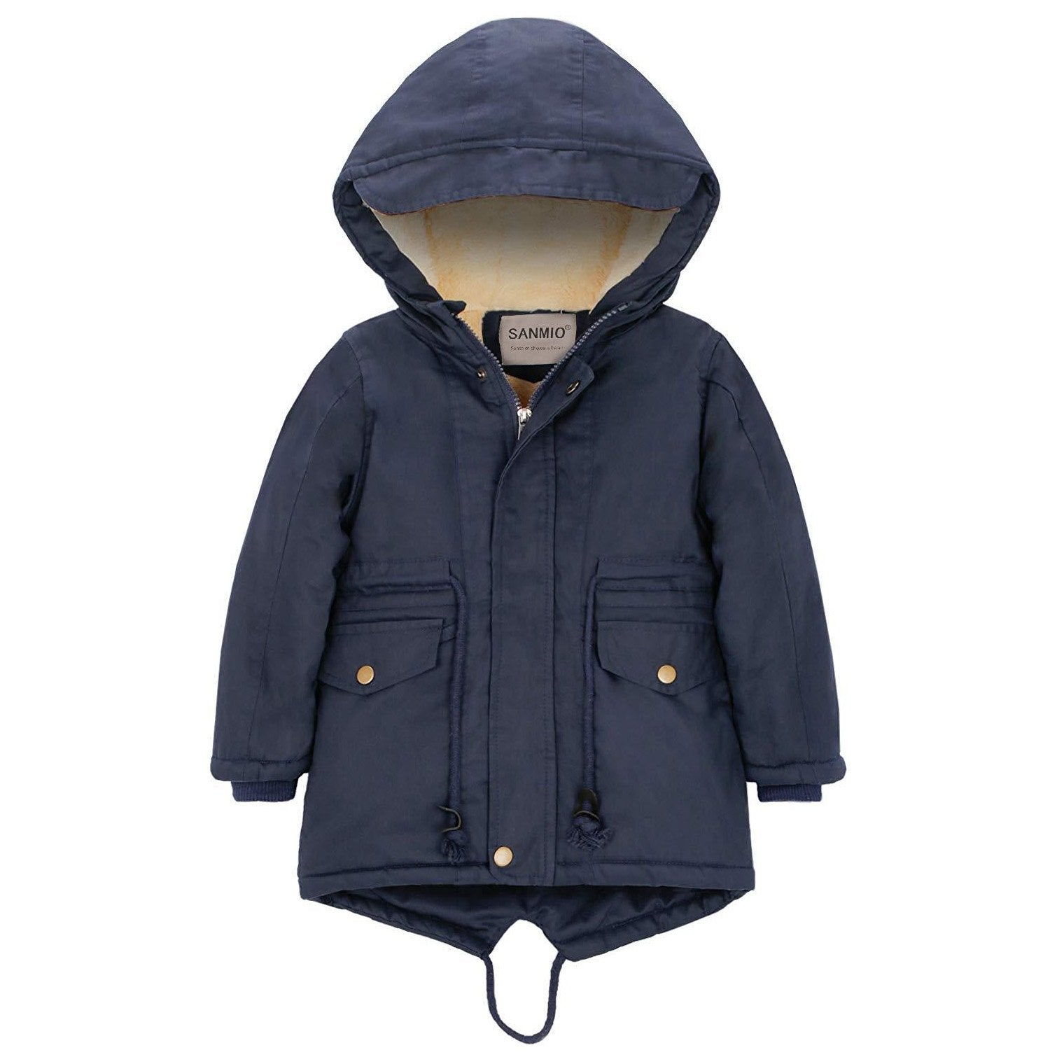 Comfy Long-sleeve Hooded Winter Coat, zoerea.com