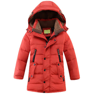 Warm Duck-lining Long-sleeve Hooded Coat, zoerea.com