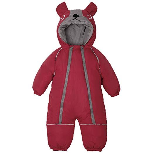 Warm Rabbit Ears Hooded Footed Jumpsuit, zoerea.com