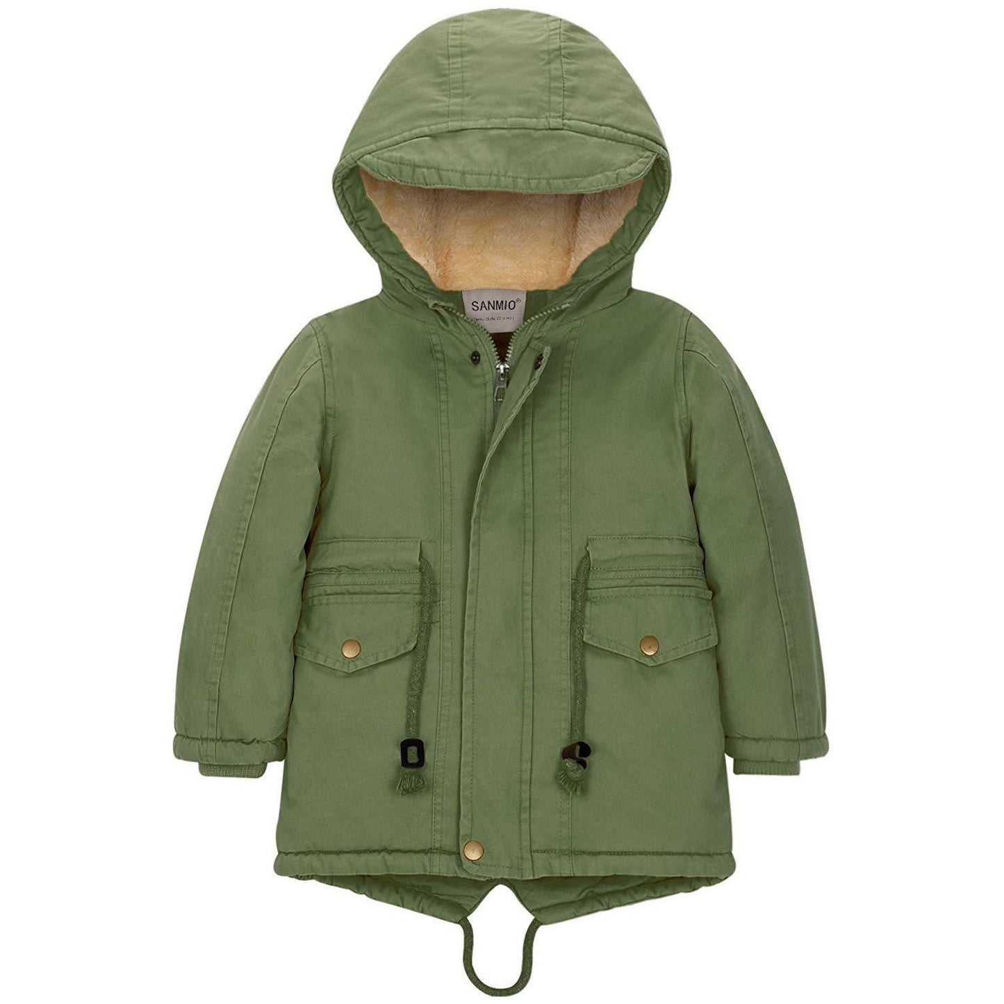 Comfy Long-sleeve Hooded Winter Coat, zoerea.com