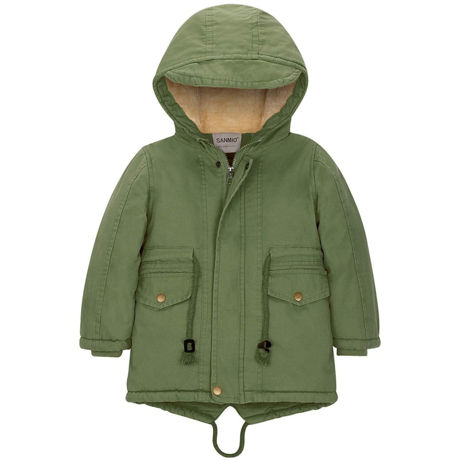 Comfy Long-sleeve Hooded Winter Coat, zoerea.com