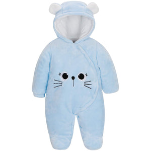 Warm Animal Design Hooded Footed Jumpsuit, zoerea.com