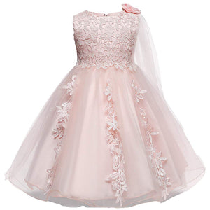 Bowknot Decor Embroidery Sleeveless Dress, zoerea.com