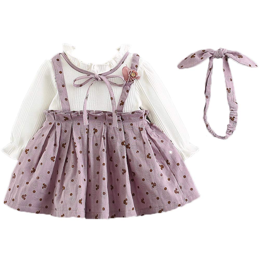 Baby Girl's Cartoon Allover Faux-two Dress, zoerea.com
