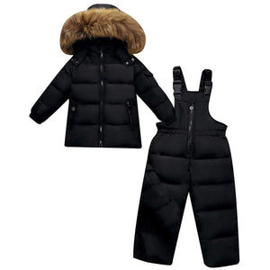 2-piece Hooded Down Jacket And Pants Set, zoerea.com