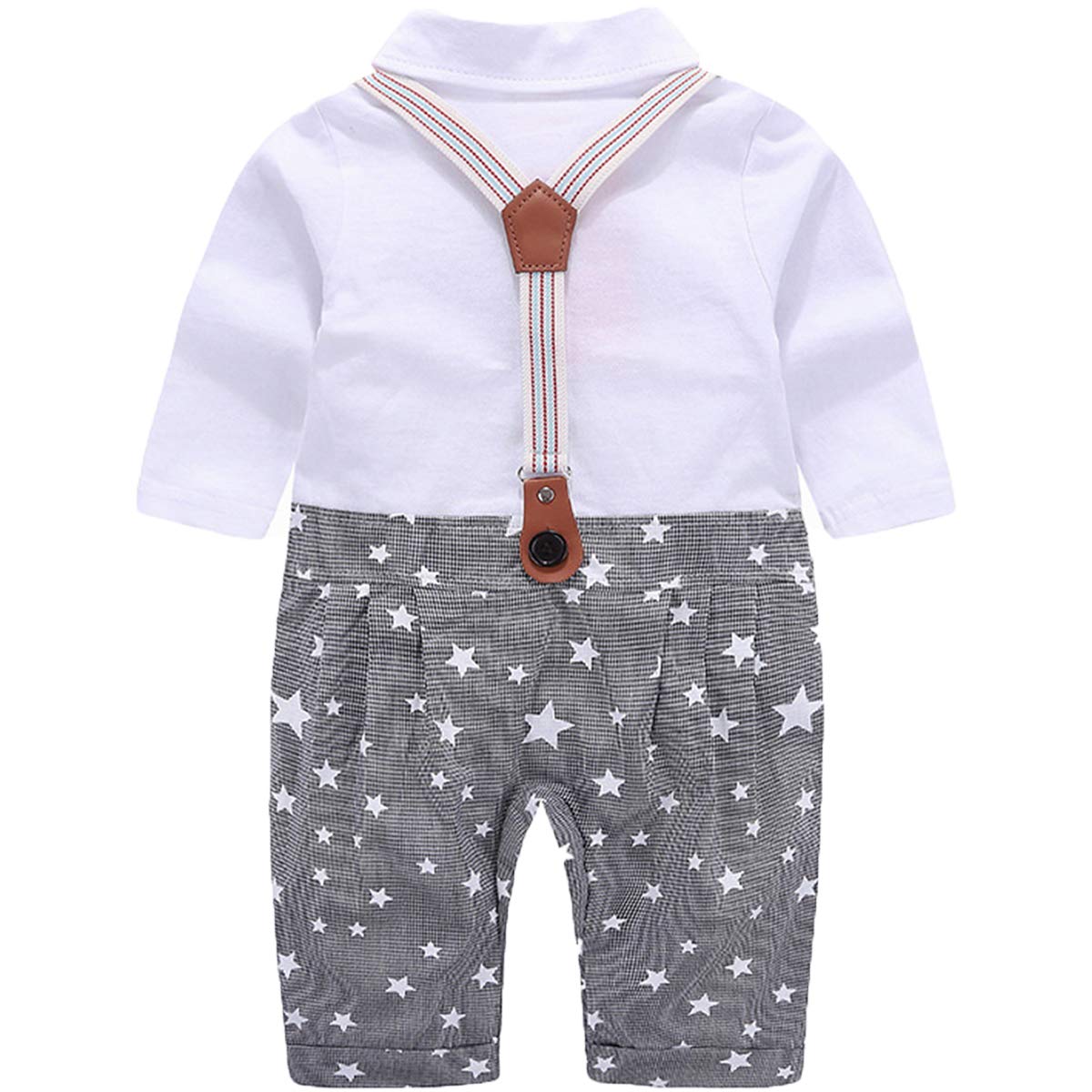 Chic Faux-two Bow Tie Decor Jumpsuit, zoerea.com
