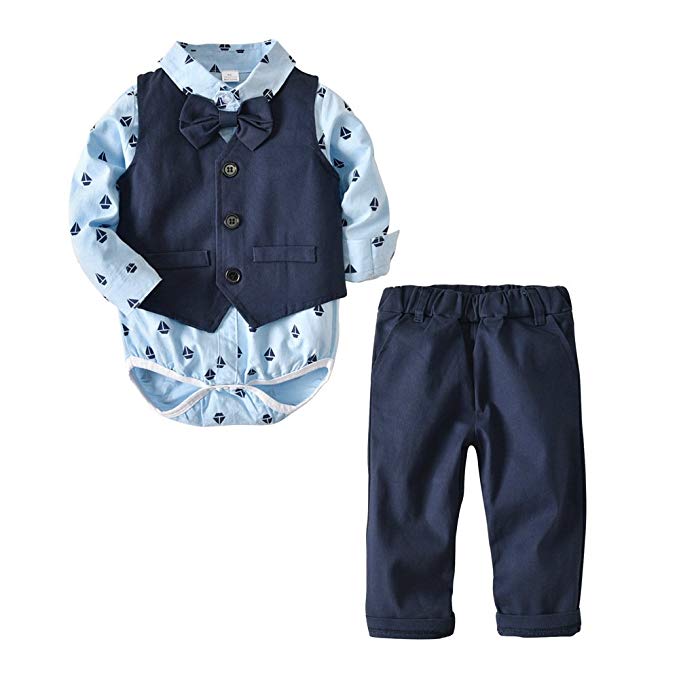 Cool Fox Print Bodysuit Solid Vest and Pants, zoerea.com