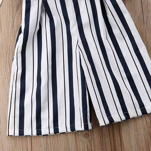 Stylish Stripe Flounce Strap Onesies, zoerea.com