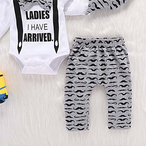 Letter Bodysuit, Cartoon Hat And Pants, zoerea.com