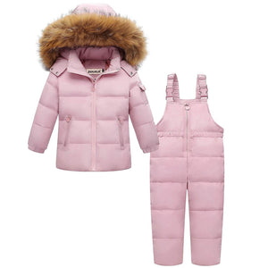 2-piece Hooded Down Jacket And Pants Set, zoerea.com