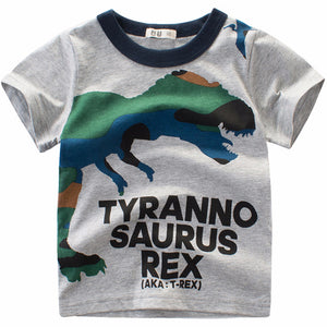 Dinosaur Print Short-sleeve T-shirt, zoerea.com