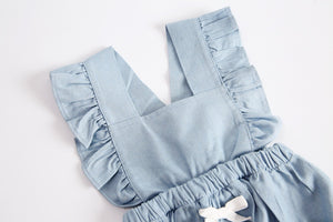 Ruffle-sleeve Bodysuit for Baby Girl, zoerea.com