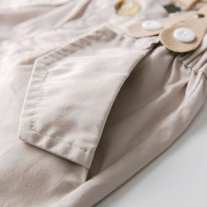 Gentleman Shirt Bodysuit And Shorts Set, zoerea.com