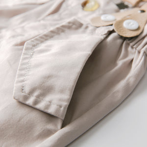 Gentleman Shirt Bodysuit And Shorts Set, zoerea.com