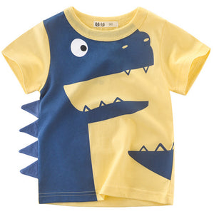 Trendy Dinosaur Print Short-sleeve Tee, zoerea.com