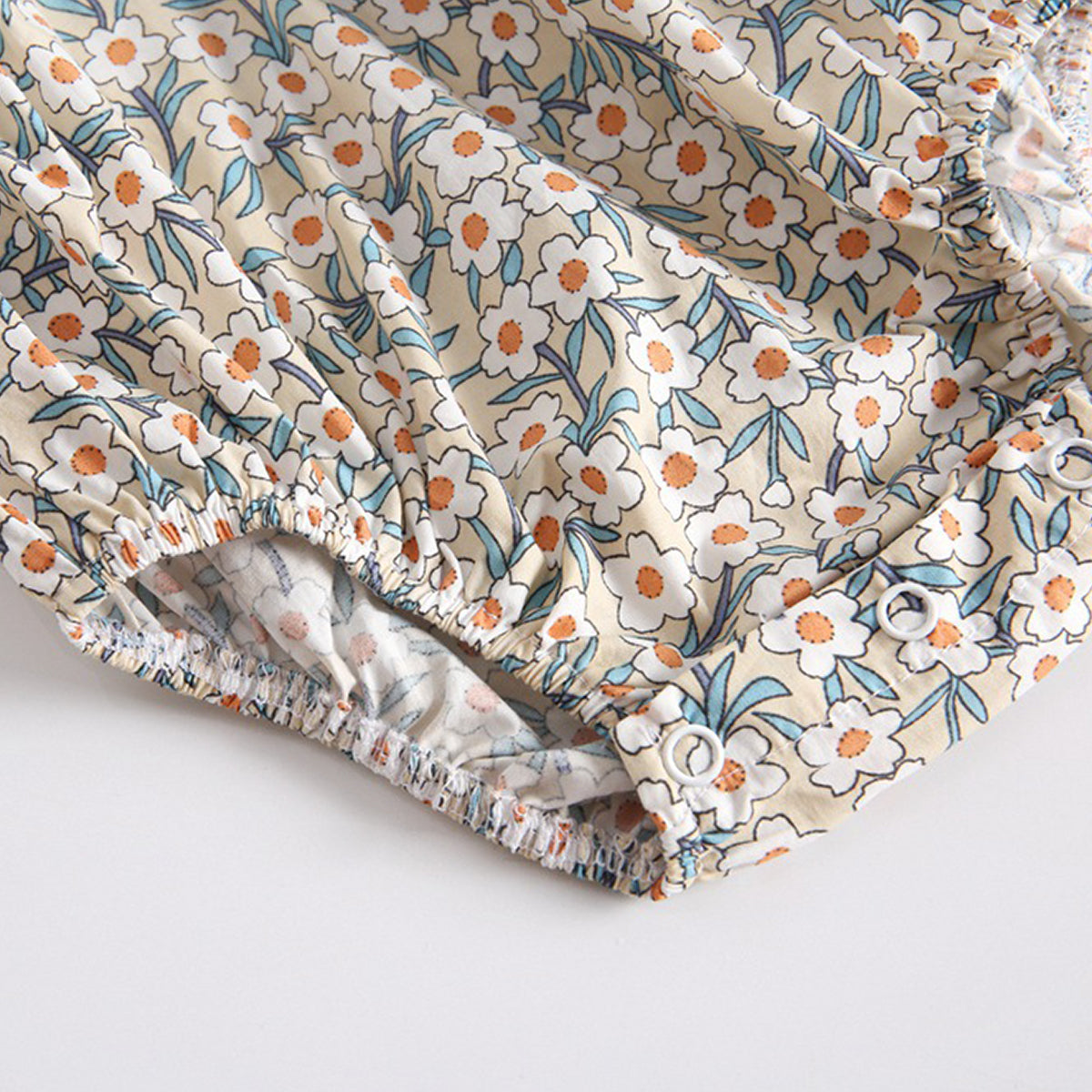 Beautiful Floral Print Ruffle-sleeve Bodysuit, zoerea.com