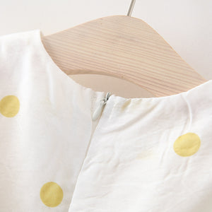 Cute Dotted Big Bow Decor Long-sleeve Dress, zoerea.com