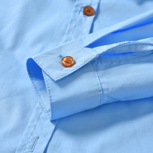 Blue Shirt and Plaid Suspender Gentleman Outfit, zoerea.com