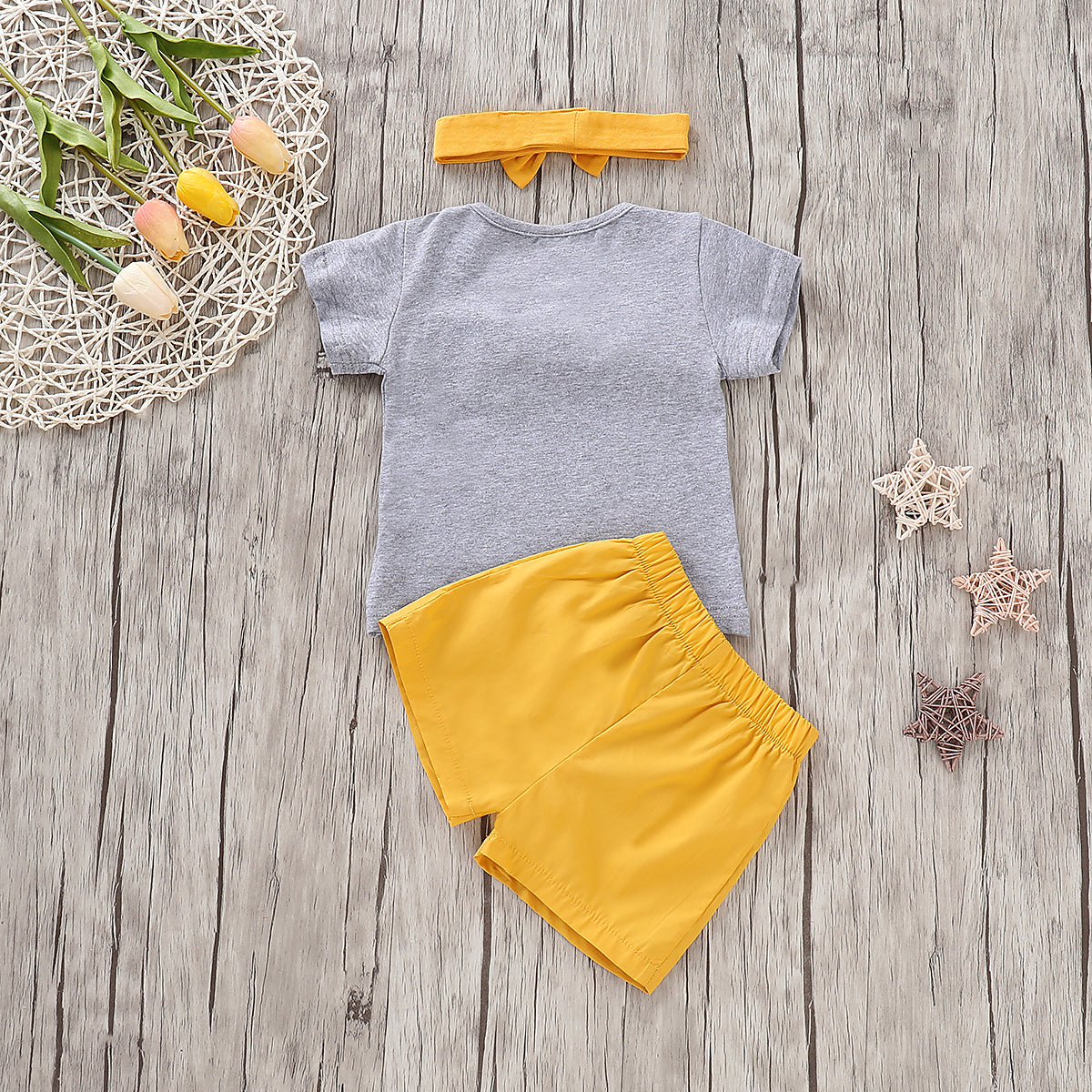 Baby Girls' Active / Basic Print Long Sleeve Regular Clothing Set, zoerea.com