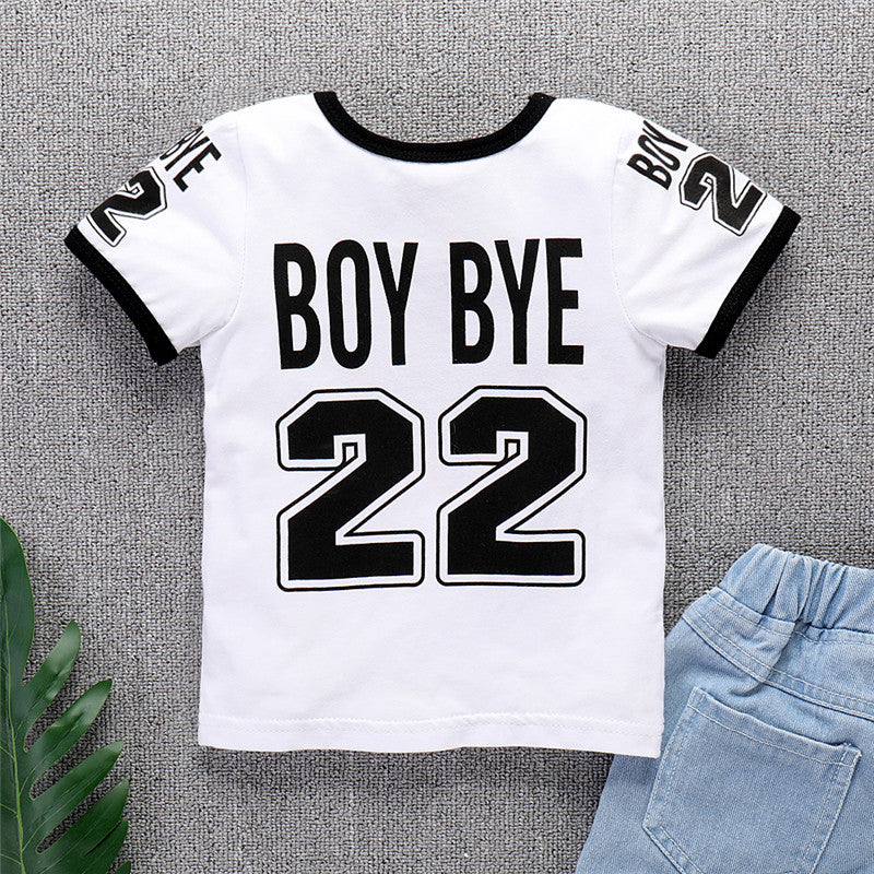 Baby Girls' Active / Basic Print Short Sleeve Short Clothing Set, zoerea.com