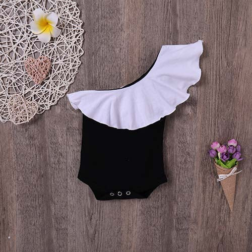 Baby Girls Ruffle-sleeve Bodysuit, zoerea.com