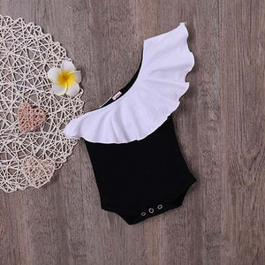 Baby Girls Ruffle-sleeve Bodysuit, zoerea.com