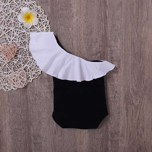 Baby Girls Ruffle-sleeve Bodysuit, zoerea.com