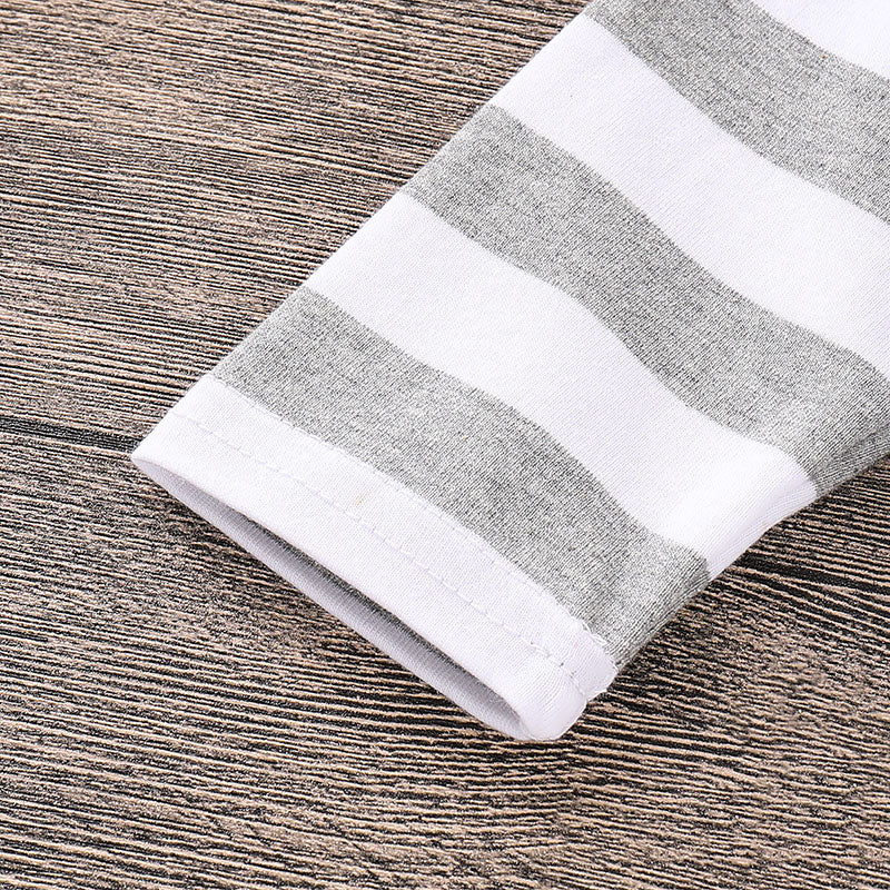 Baby Boys' Casual Daily Stripe Print Camouflage Cotton Clothing Set, zoerea.com