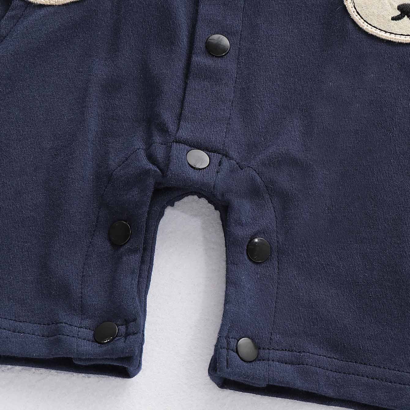 Little Bear Applique Plaid Jumpsuit, zoerea.com