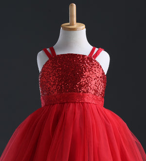 Kids Baby Girls Princess Sequins Party Gown Formal Bridesmaid Dresses, zoerea.com