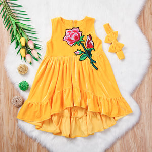 Girls Kids Summer Flower Clothes Outfits Princess Casual Tutu Dress, zoerea.com