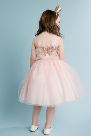 Kids Baby Girls Princess Sequins Party Gown Formal Bridesmaid Dresses, zoerea.com